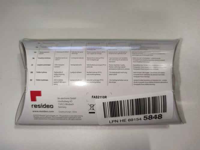 Bouton de sonnette sans fil Honeywell Home DCP911G avec affichage de la fonction LED pour retour client Ecost