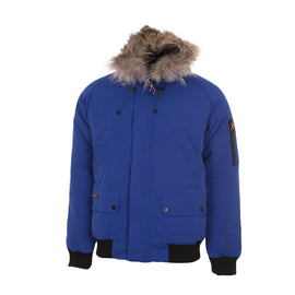 Peak mountain doudoune homme avec vrai fourrure caloz - Clicktofournisseur.com