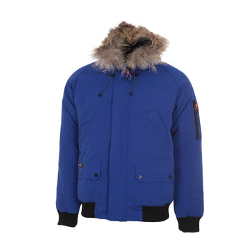 Peak mountain doudoune homme avec vrai fourrure caloz - Clicktofournisseur.com