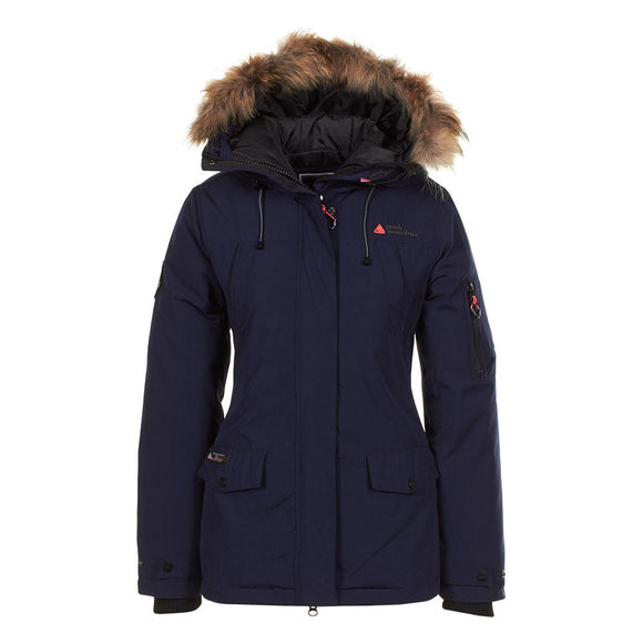 Peak mountain parka femme avec vrai fourrure akadozs - Clicktofournisseur.com