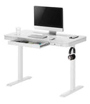 Table réglable en hauteur Up Up Balder II blanche