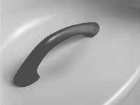 Poignée de baignoire standard - argentée - Clicktofournisseur.com