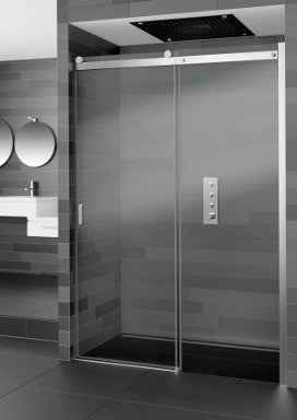 Porte de douche en niche coulissante RIHO BALTIC B104 100x210 cm en verre clair