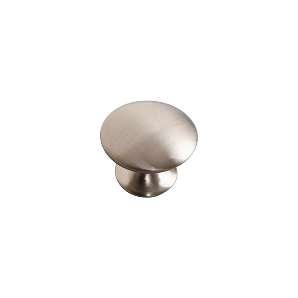 Bouton de meuble ROND, Finition zamak nickel mat