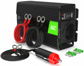 Green Cell INV01DE power adapter/inverter Auto 300 W Black