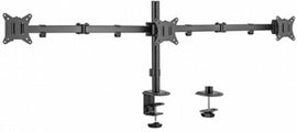 Gembird MA-D3-01 Adjustable desk 3-display mounting arm (rotate, tilt, swivel), 17”-27”, up to 7 kg