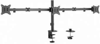Monitora stiprinājums Gembird Adjustable Desk 3-display Mounting Arm 17”-27”