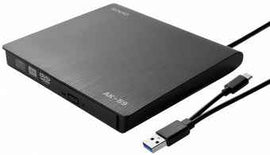 Zewnętrzna nagrywarka typu Slim CD/DVD R/RW, USB-C/USB-A, AK-59