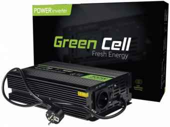 Onduleur Green Cell 12V à 230V 300W/ 600W Onde sinusoïdale pure