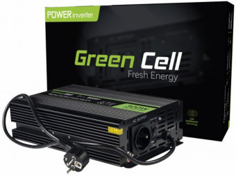 Green Cell INV07 power adapter/inverter Auto 300 W Black