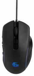 Souris de jeu USB rétroéclairée RVB Datorpele Gembird, noire