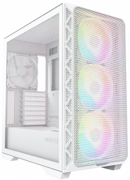 Boîtier midi-tour montech air 903 max verre trempé - blanc