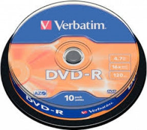 Matricas DVD-R AZO Verbatim 4.7GB 16x 10 Pack Spindle