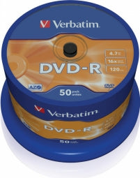 Matricas DVD-R AZO Verbatim 4.7GB 16x 50 Pack Spindle