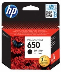HP 650 original Ink cartridge CZ101AE BHK black standard capacity 360 pages 1-pack