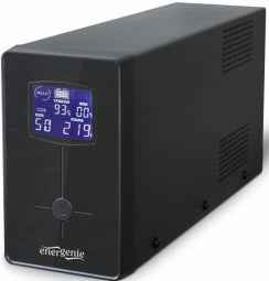 EnerGenie UPS with USB and LCD display, Black | EG-UPS-034 | 1500 VA | 900 W