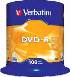 DVD-R 16x 4,7 Go 100 CB 43549