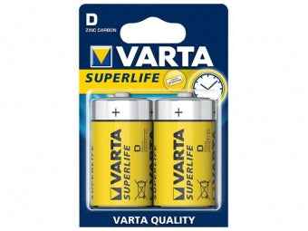 Pile domestique Varta R20 D Zinc-carbone