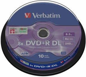 VERBATIM DVD+R DoubleLayer 8,5GB/ 8x/ 10pack/ spindle