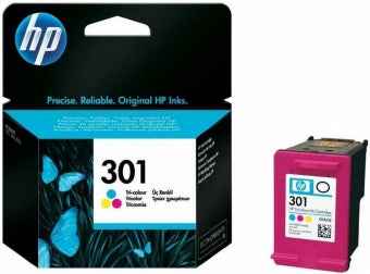 Cartouche d'encre d'origine HP 301 CH562EE UUS tricolore capacité standard 3 ml 165 pages 1 paquet
