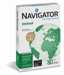 Papier photocopieur de bureau Universal Premium Navigator 8247A80 (A4 ; 80 g/m² ; 500 feuilles ; papier blanc)