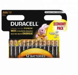 Piles Duracell LR03 AAA - Paquet de 12