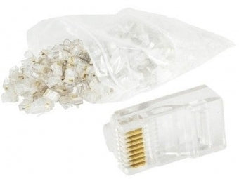 Gembird RJ45 8P8C LAN plug 6u gold plated 100 pcs
