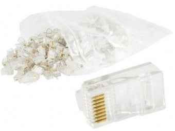 Cablexpert PLUG3UP6/100 wire connector 1 Transparent