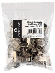 Gembird RJ45 8P8C LAN plug 6u gold plated 50 pcs