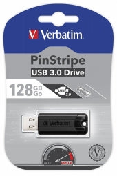 Verbatim PinStripe USB 3.2 Gen 1 Flash Drive 128 GB