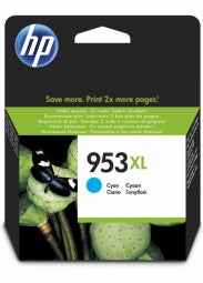 Cartouche d'encre d'origine HP 953XL F6U16AE BGX cyan 1 600 pages