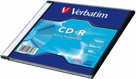 Matricas CD-R Verbatim 700MB 1x-52x Extra protection, Single Wrap Slim
