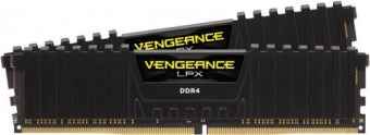 Corsair DDR4, 3600 MHz, 16 Go, 2 x 8 Go DIMM, sans tampon, 18-22-22-42, 1R, XMP 2.0 Vengeance LPX Noir, 1,35 V