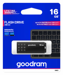 Goodram UME3 USB flash drive 16 GB USB Type-A 3.0 (3.1 Gen 1) Black