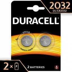 Lot de 2 piles Duracell CR2032