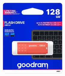 Clé USB Goodram UME3-1280O0R11 128 Go USB Type-A 3.2 Gen 1 (3.1 Gen 1) Orange