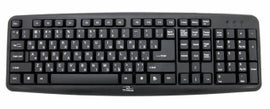 Clavier Esperanza TKR101 Office USB QWERTY Anglais, Russe Noir