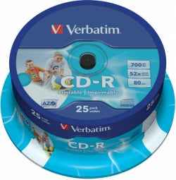 CD-R 52x 700MB 25P CB Printable 43439