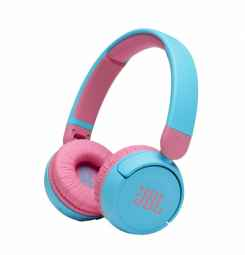 Casque supra-auriculaire JBL avec Bluetooth pour enfants, bleu et rose