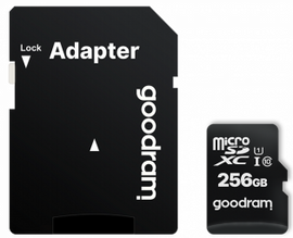 Atmiņas karte Goodram M1AA 256GB MicroSDXC + Adapter
