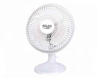 Adler | Fan with clip | AD 7317 | Table Fan | White | Diameter 15 cm | Number of speeds 2 | 30 W