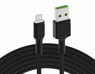 Green Cell KABGC05 lightning cable 1.2 m Black