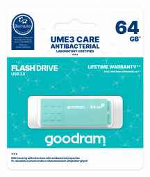 Goodram UME3 USB flash drive 64 GB USB Type-A 3.2 Gen 1 (3.1 Gen 1) Turquoise