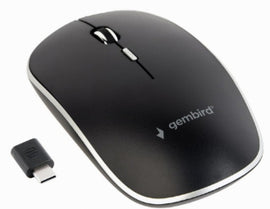 Gembird Silent Wireless Optical Type-C Mouse Black