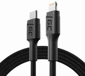 Green Cell KABGC07 lightning cable 1 m Black