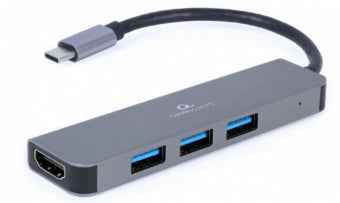Gembird A-CM-COMBO2-01 USB Type-C 2-in-1 multi-port adapter (Hub + HDMI)