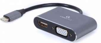 Adaptateur graphique USB Cablexpert A-USB3C-HDMIVGA-01 Gris