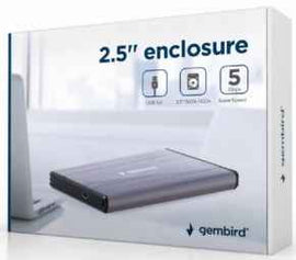 Boîtier Gembird USB 3.0 2,5' Gris clair