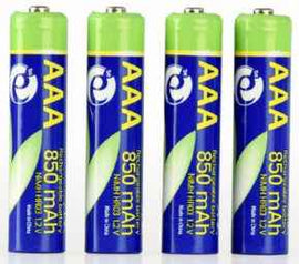 Piles AAA rechargeables Energenie, 4 pièces