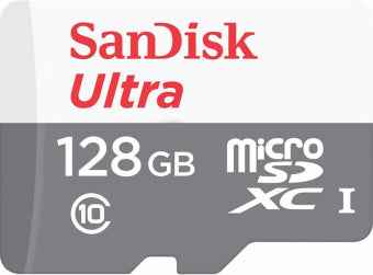 SANDISK Ultra microSDXC 128GB 100MB/s Class 10 UHS-I (4x6 pack size)